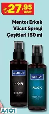 MENTOR ERKEK VÜCUT SPREYİ MENTOR ERKEK VÜCUT SPREYİ